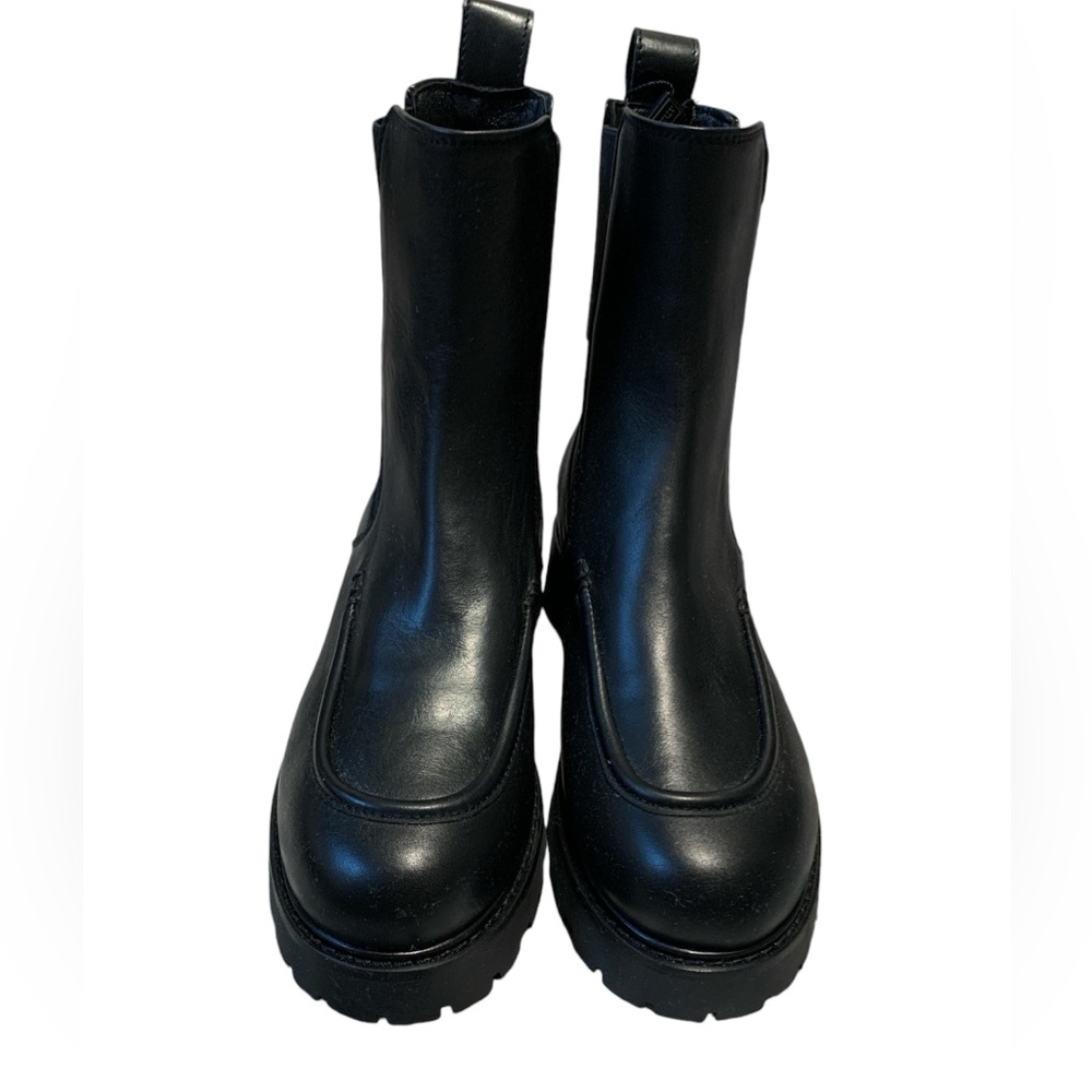 🔥🔥🔥 NAPOLEONI ITALY BLACK LEATHER CHELSEA BOOTS 🔥🔥🔥 - Picture 1 of 6